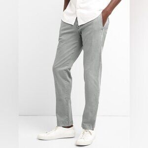 GAP Men's Pants Slim Fit Chinos Casual Vintage Washed Light Gray Size 32